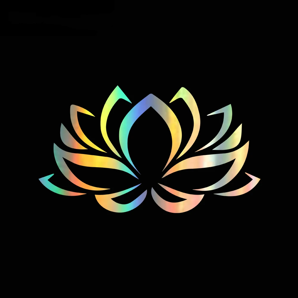 

Tancredy Beautiful Lotus Flower Car Styling Sticker KK Vinyl Car Bumper Body Window Stickers and Decal Car Accessories,22CM*13CM