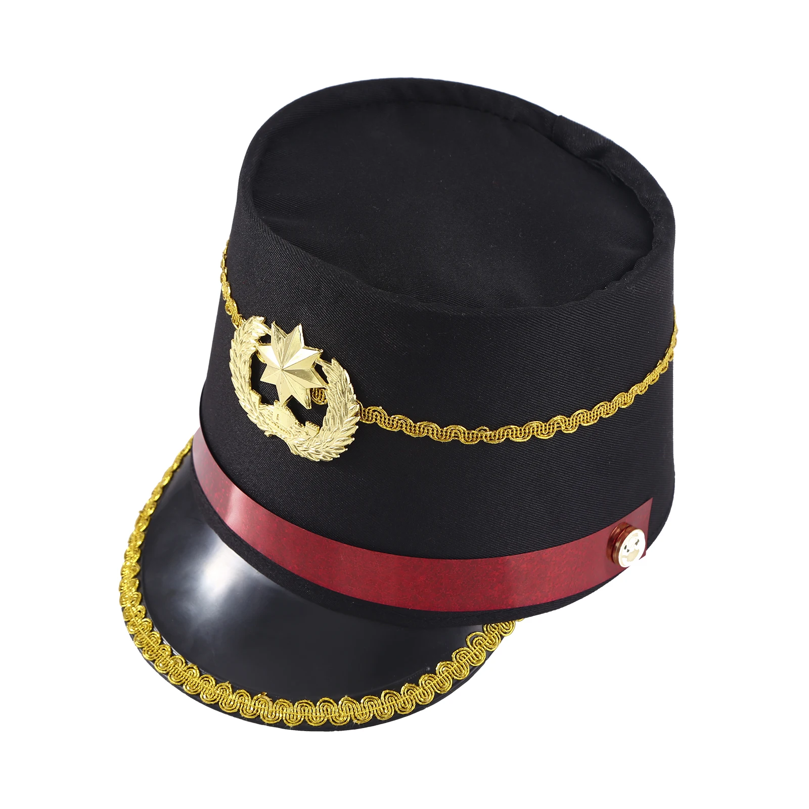 

Soldier Hat- Drum Major Hat for Halloween Cosplay Marching Band Hat - Nutcracker Hat -Children Adult Conductor Performance Props