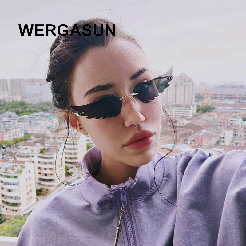 Ретро солнцезащитные очки WERGASUN кошачий глаз женские черные треугольные