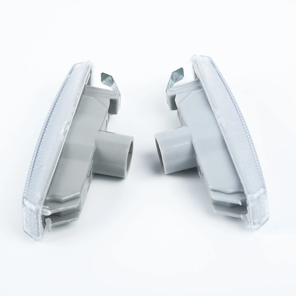 

2Pcs Front Side Marker Lights Bumper Turn Signal Lamp Indicators For BMW 5 Series E39 1997-2003 Blinker Lens