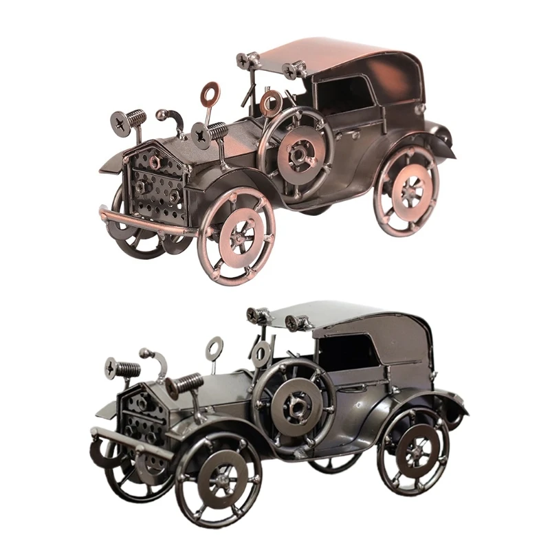 

Metal Antique Vintage Car Model Handcrafted Collections Collectible Vehicle Toys for Bar or Home Decor Decoration Great H051