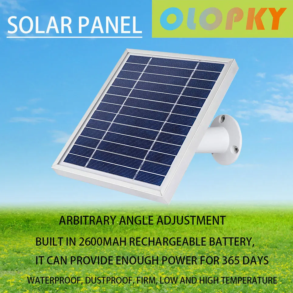 

Solar panels are suitable for arlopro and arlopro21 1.8 feet (about 3.1 meters) outdoor power charging line adjustable bracket