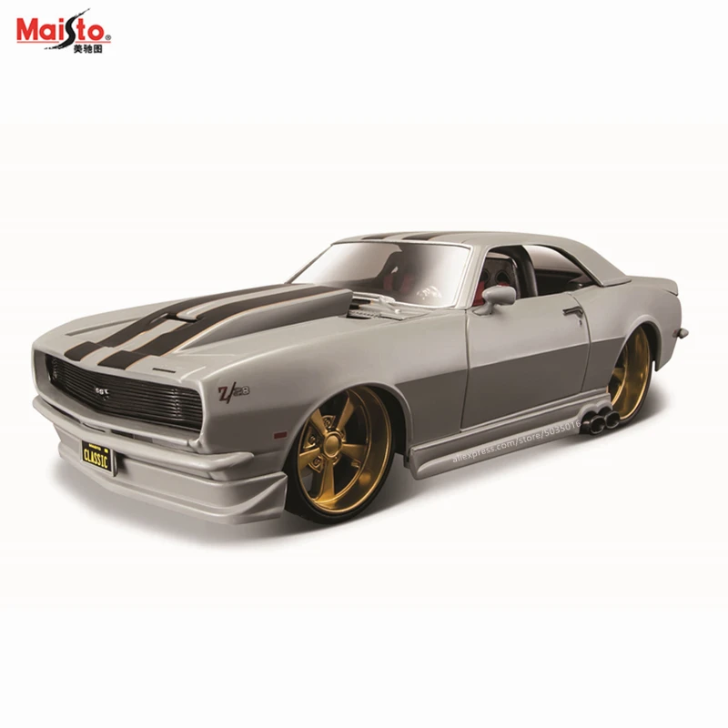 Ретро модель автомобиля Maisto 1:24 1968 Chevrolet Camaro Z/28 литье под давлением|Наземный