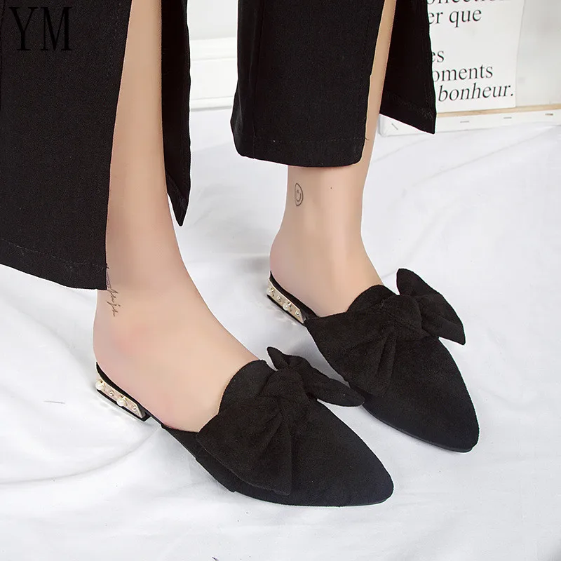 Туфли на плоской подошве с острым носком Женские осенние слипоны Мокасины Zapatos