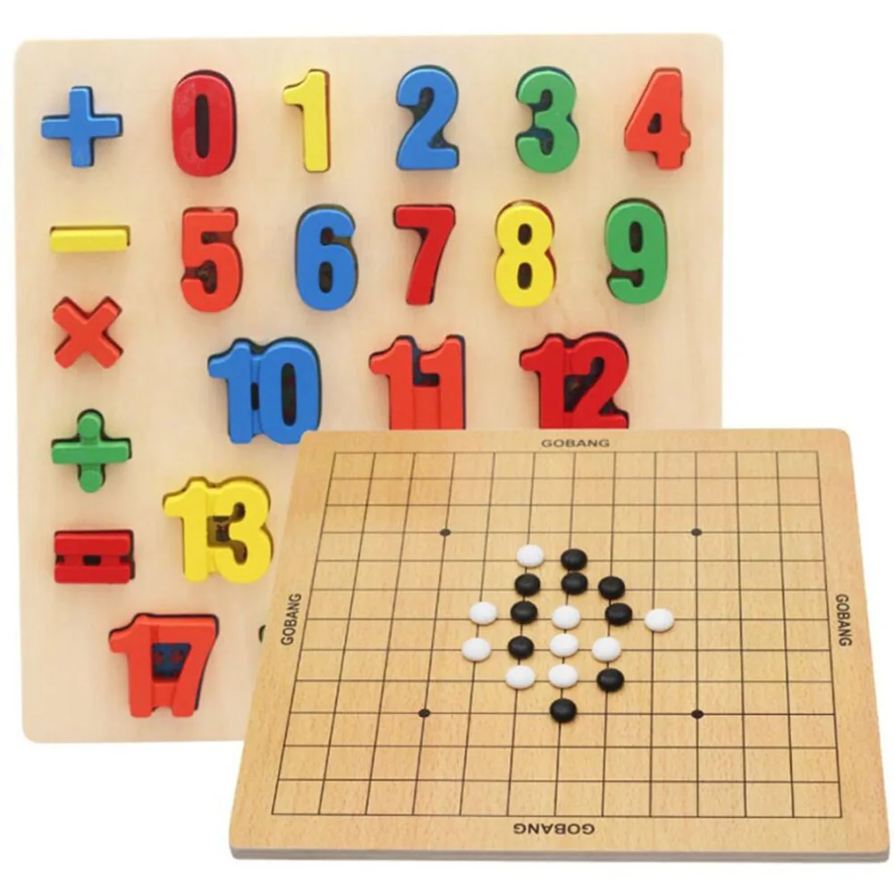 

High Quality Colorful Child Clutch Plate Woodren Puzzle Baby Digital Letter Shape Puzzle Early Learning & Education Puzzle Toy