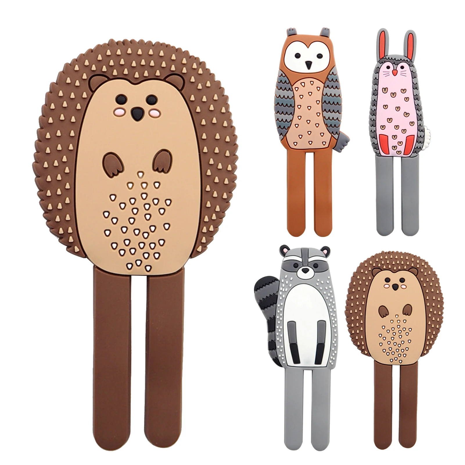 

Nordic Style Cute Cartoon Animal Fridge Magnetic Sticker Cute Cartoon Hedgehog Rabbit Refrigerator Sticker Message Sticker