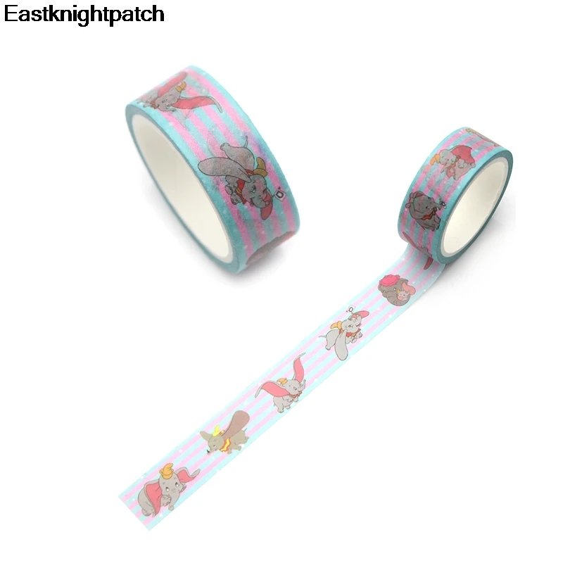 Слон Дамбо мультфильм Забавный DIY Скрапбукинг липкий клей Васи бумага маскировки клейкие ленты Печатные узоры наклейки E0140