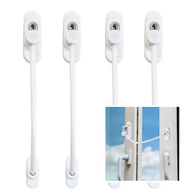 

Window Door Restrictor Child Baby Safety Security Cable Lock Catch Wire (White)