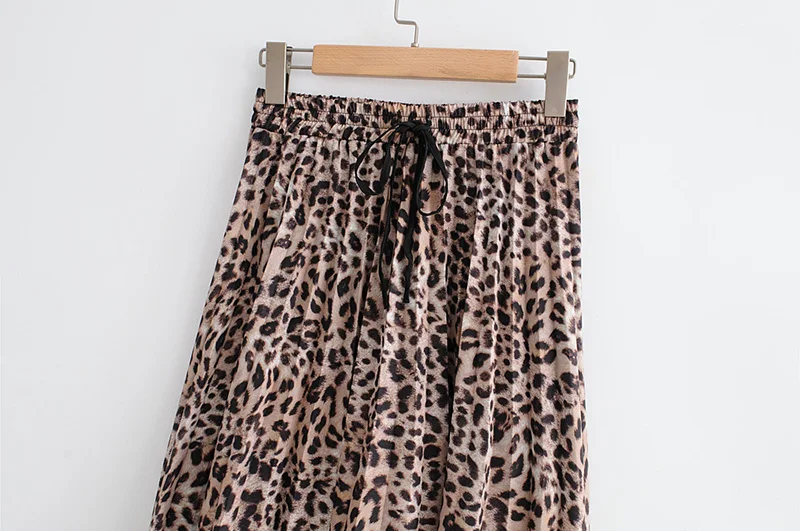 women stylish leopard print pleated skirt snake faldas mujer Sexy Vintage Women Skirts 2020 Feminine Korean Style Clothes | Женская