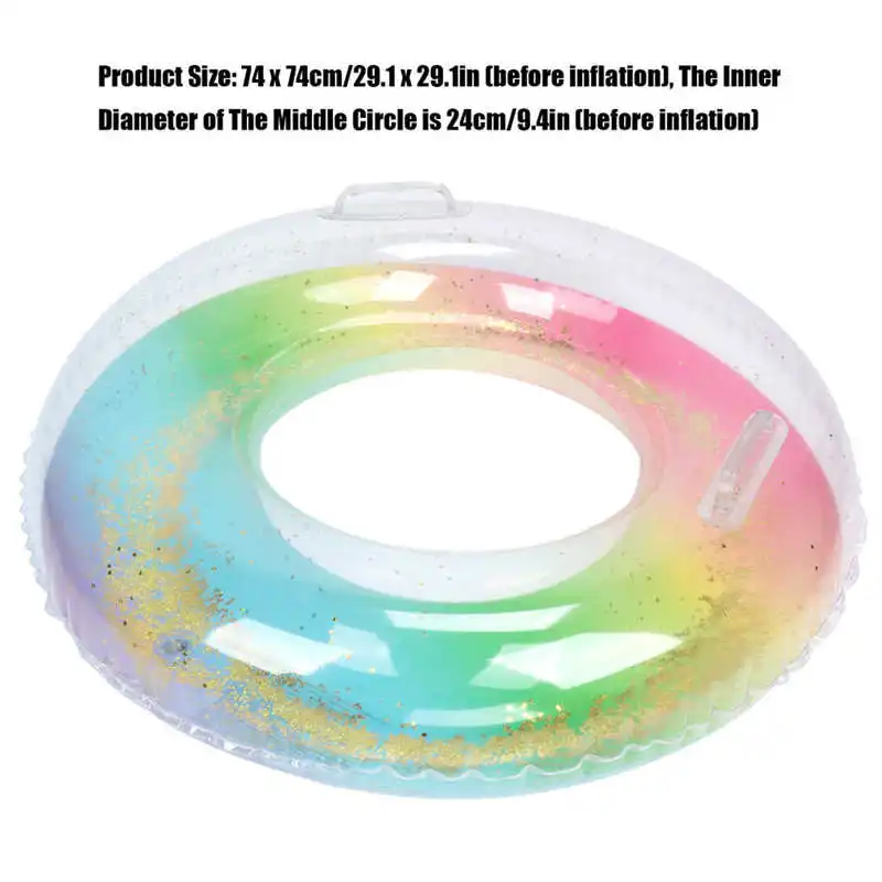 

Inflatable Swimming Ring Swimming Equipment Stylish Swimming Circle for Kids Boys Girls for Beach Vacatio Pool Party