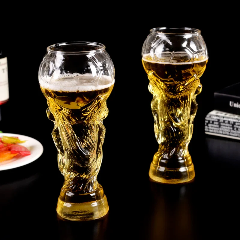 

Brand New Creative Football Game Crystal World Cup Design Crystal Beer Glass Cup Beer Water Mug Barware Party 450ml Wine Glasses