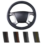 Самодельный чехол рулевого колеса автомобиля для Chevrolet Captiva 2007-2014 Silverado GMC Sierra 2007, автомобильный кожаный руль
