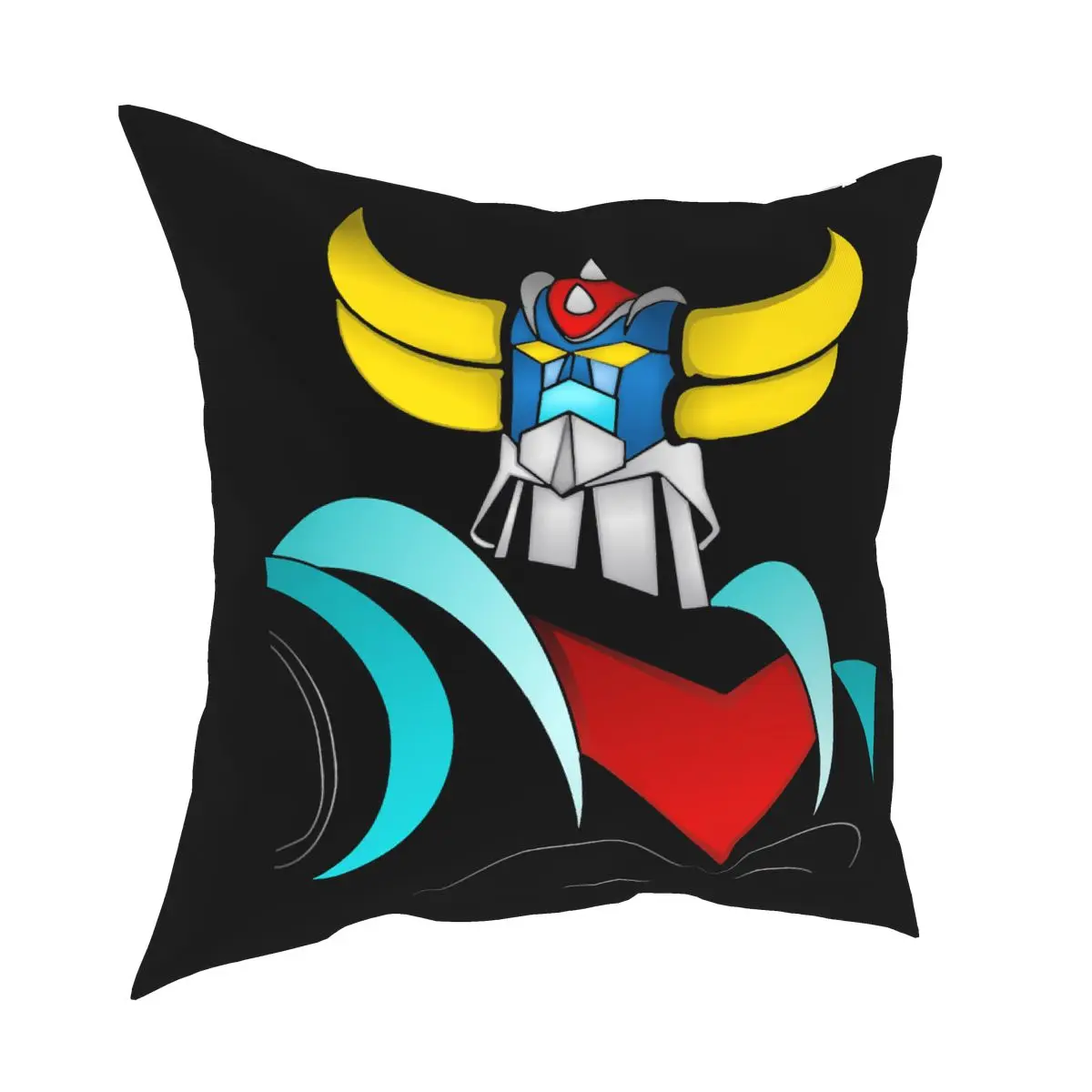

Grendizer Goldorak Pillowcase Home Decorative Mazinger Z Anime Robot Cushions Throw Pillow for Living Room Double-sided Printing