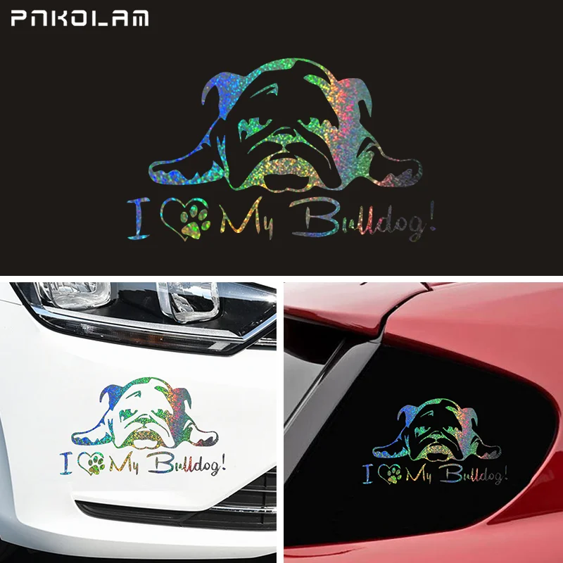 Автомобильная наклейка Питбуль Собака бульдог виниловая переводная машина