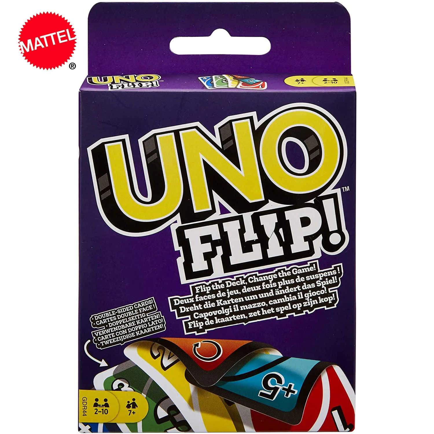 Mattel UNO: флип! Kartenspiel забавная настольная игра многопользовательская карточные