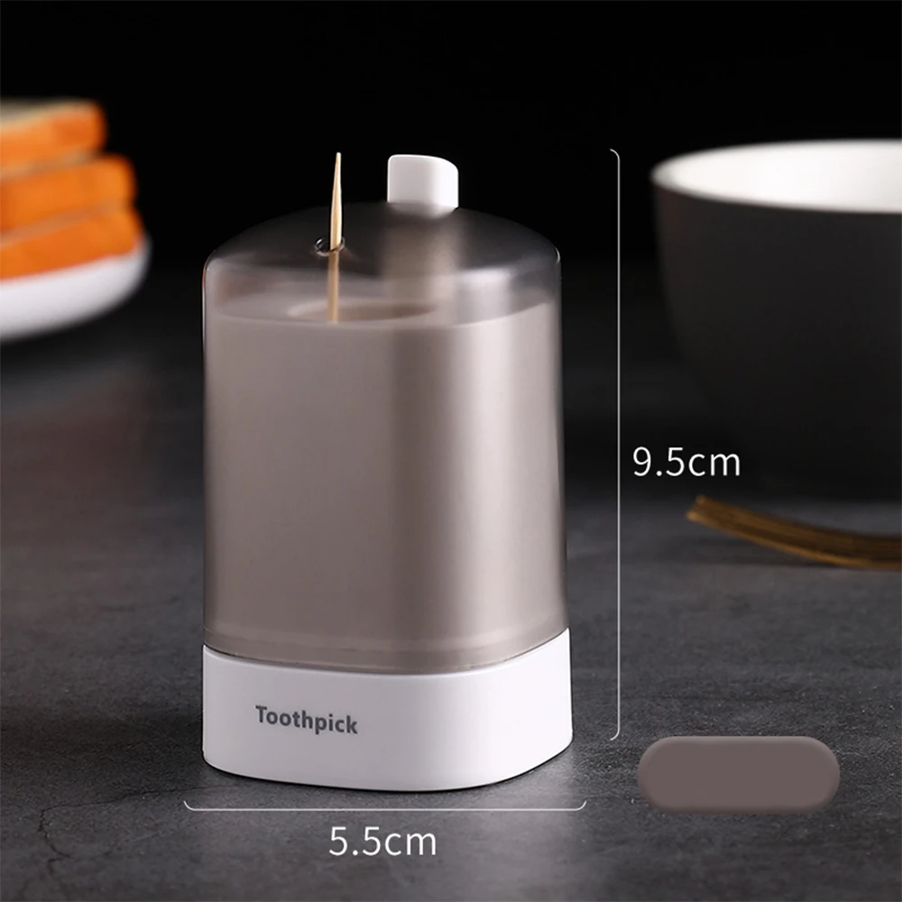 

1 PC Automatic Toothpick Dispenser Convenient Toothpick Container Toothpick Holder Storage Box Desk Decoration Kitchen UtensilS