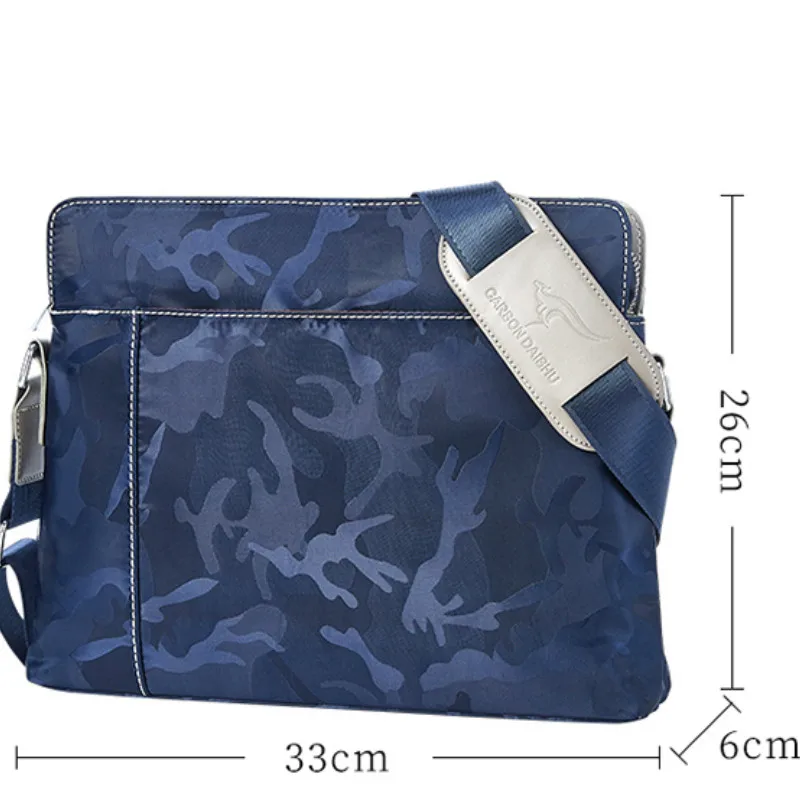 

Men Classic Messenger Bag Vintage Waterproof Oxford Shoulder Bag for All-Purpose Use Male Business Crossbody Bags Man Briefcase