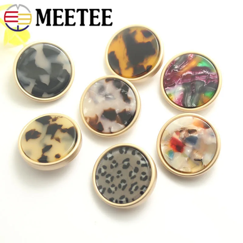 18/23/25/28mm 5pieces Fashion Metal Buttons Women Suit Coat Jacket Decorative Botones DIY Sew on Shank Button Sewing Accessories|Пуговицы| |