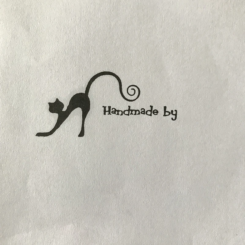 Прозрачный силиконовый штамп ручной работы с кошкой для скрапбукинга своими