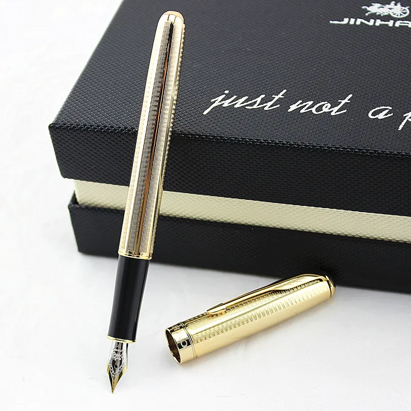 Ручка перьевая Jinhao 0 5 мм из нержавеющей стали|fountain pen|ink pensteel fountain pen |