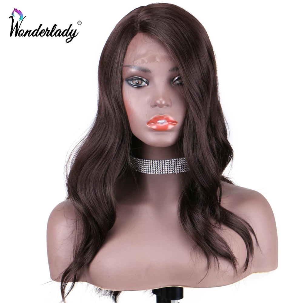Термостойкие синтетические парики WonderLady кружевные передние с волнистыми