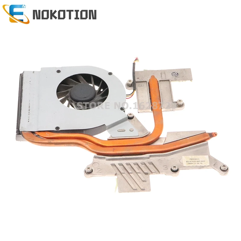 

NOKOTION 60.4CG52.003 Radiator For ACER aspire 5738 5738G laptop cooling heatsink with fan cooler