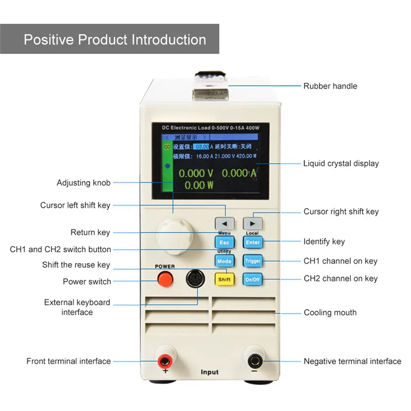 ET5410 Профессиональный программируемый электронный тестер нагрузки батареи 150V 40A
