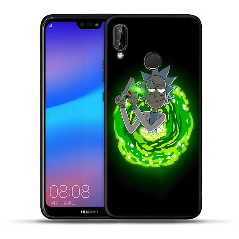 H1369 Черный силиконовый мягкий чехол Rick and Morty для huawei mate 20 10 P30 P20 Pro P10 P9 P8 Lite P Smart - Цвет: H1369