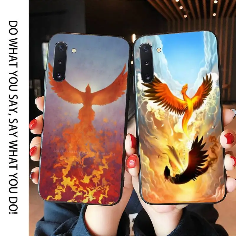 Феникс мягкий чехол для мобильного телефона Samsung Note3/4/5/8/9/10/10Lite M10/20/30 A70