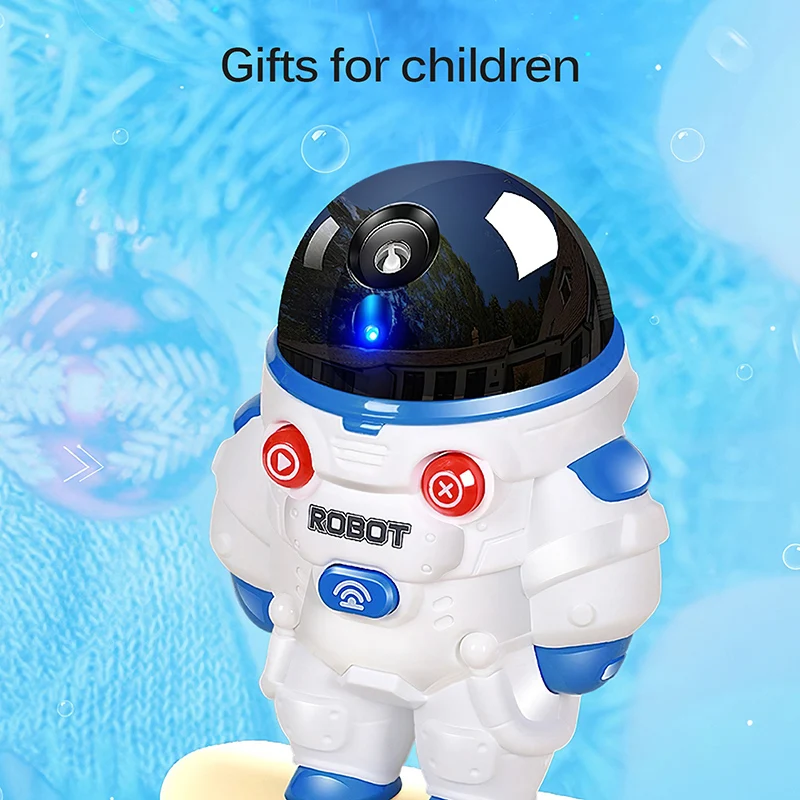 

Electric Summer Robot Bubbles Toy Spaceman Bubble Machine Fun Sound Light Bubble Blower Toy Automatic Soap Water Bubble Machine