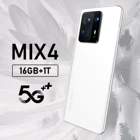 Новый смартфон MIX4 5G, 7,3 дюйма, 16 ГБ + ТБ, две Sim-карты, Qualcomm 888 +, разблокированные мобильные телефоны, Интеллектуальный телефон 72 МП