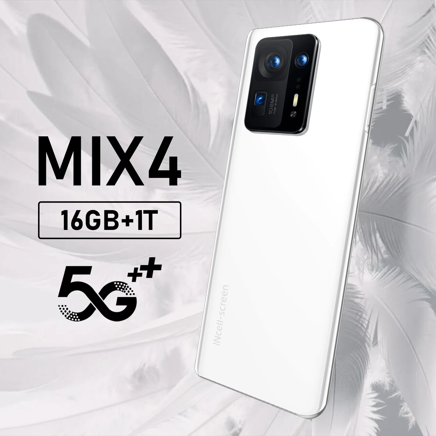 Tel&eacute;fono Inteligente MIX4 5G, versi&oacute;n Global, 7,3 pulgadas, 16GB + 1TB, Dual Sim, Qualcomm 888, desbloqueado, 72MP-0