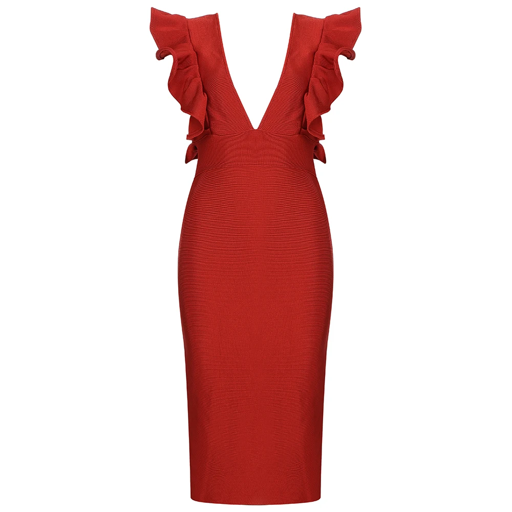 Женское летнее облегающее платье без рукавов с V образным вырезом и