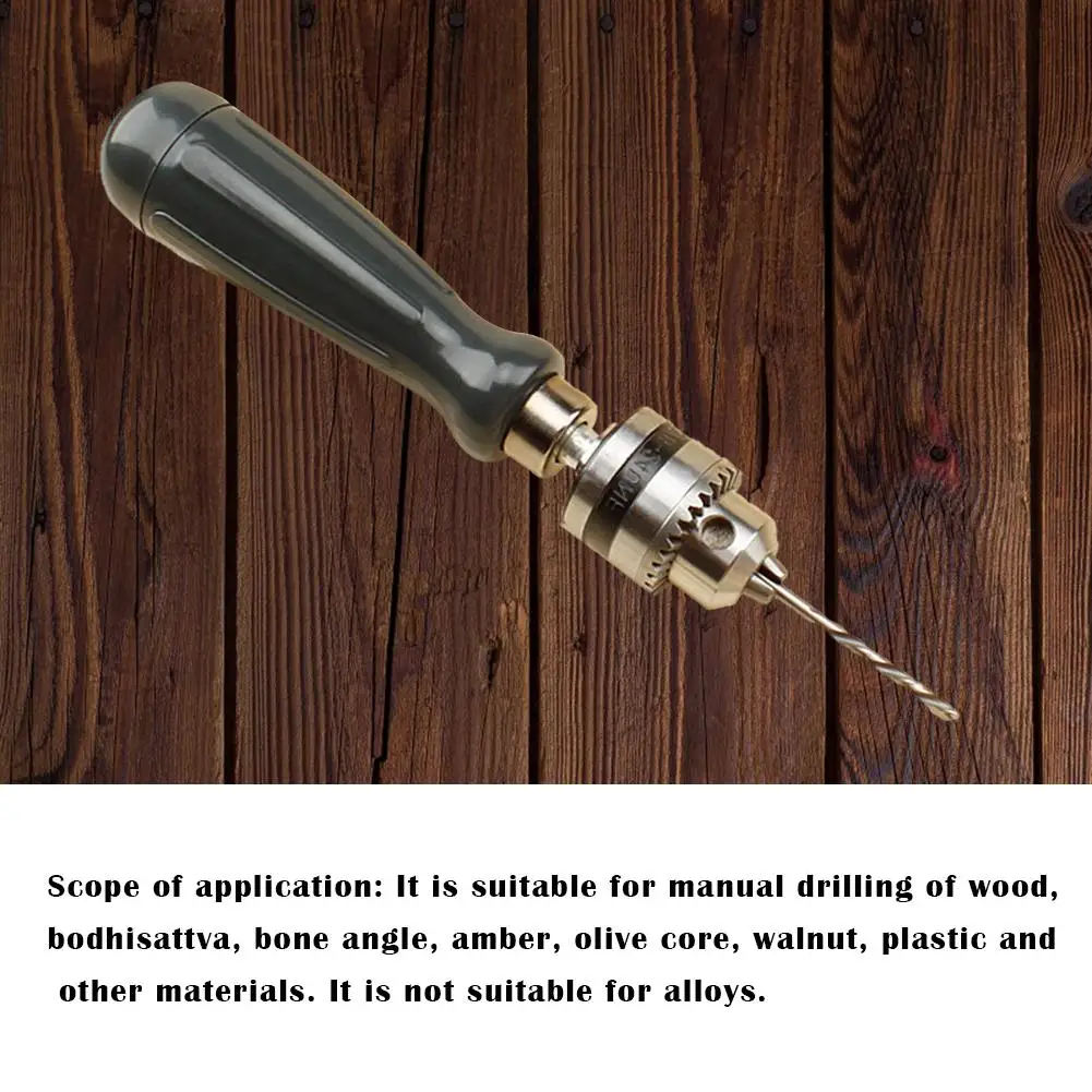 

Micro Motor Drill Chucks with 1.5/2.0/3.0/4.0/5.0mm Bits Mounted Drill Chuck Range 0.6-6mm Hand Twist Drill DIY Tool