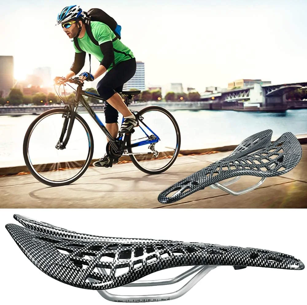 

Carbon Fiber Mountain Road Bicycle Saddle Veins Racing Bike Bicycle Hollow Saddle Seat Bicicleta Parts Riding Cycling Equipment