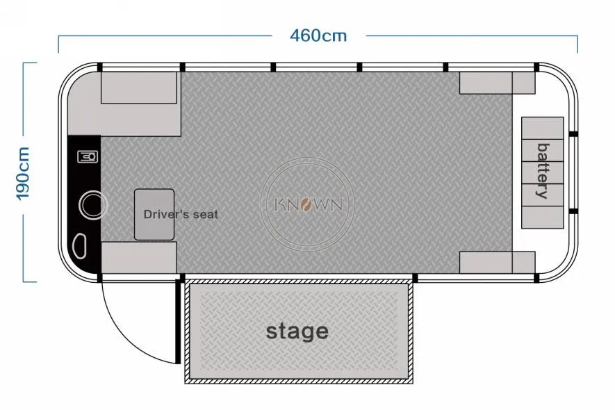 Новый стиль Мобильная тележка для еды мороженого торговая хот догов Закусочная