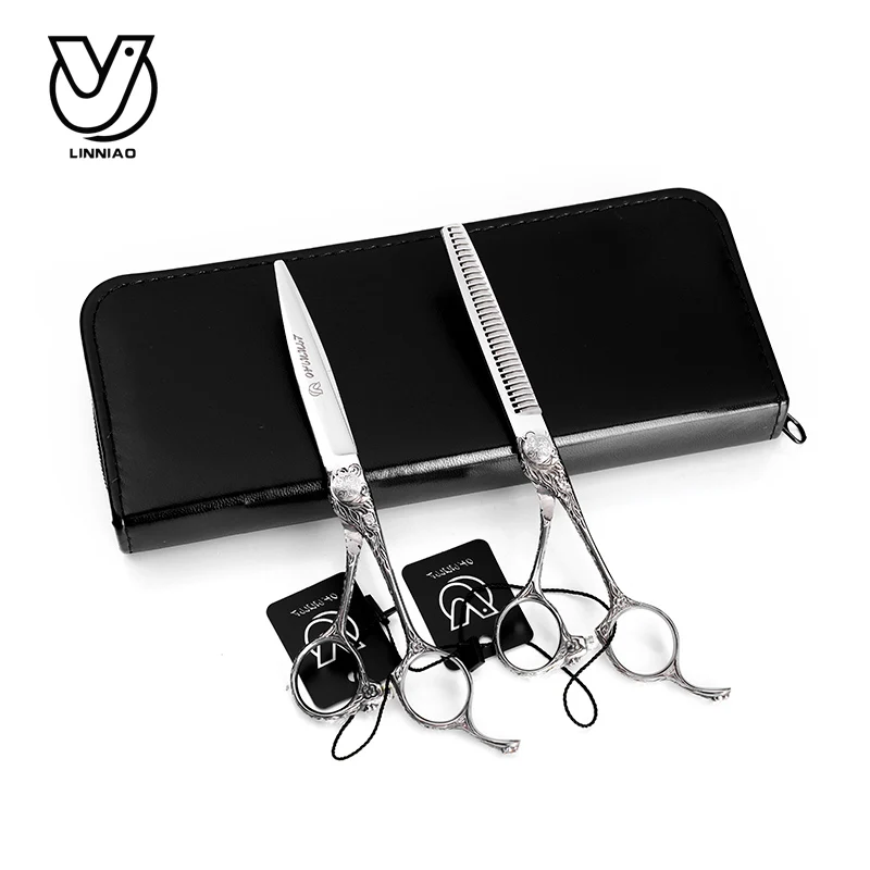 New Japan 9cr13 steel 6 inch Hairdressing Scissors Hair Cutting Set Barber Shears Ciseaux De Coiffure Clipper