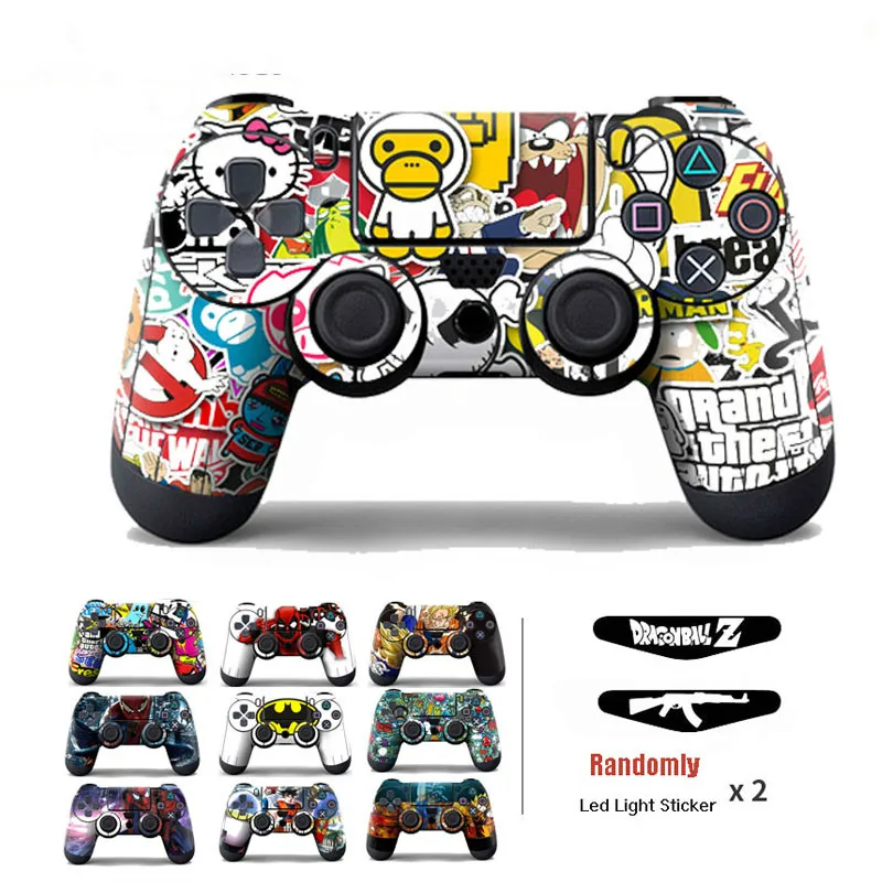 Граффити бомба виниловое покрытие Стикеры для PS4 Беспроводной геймпад защитная