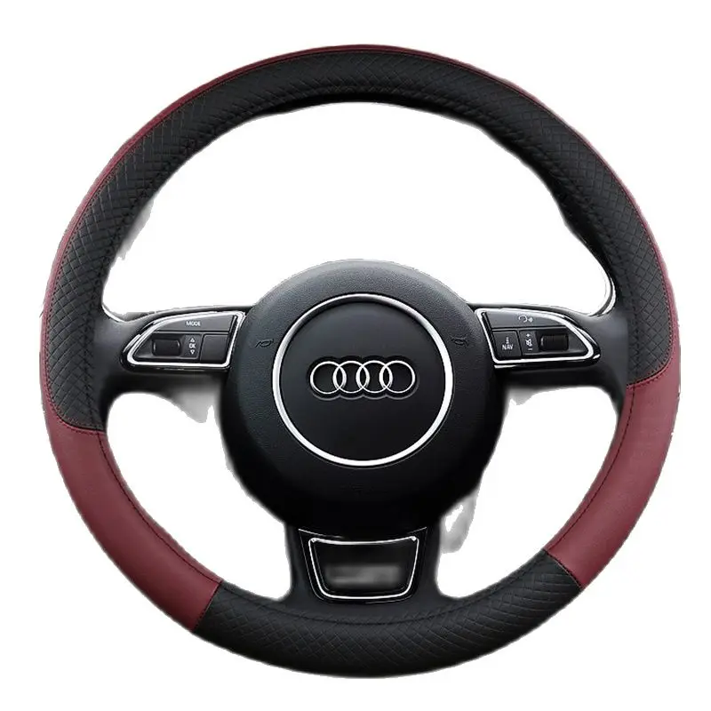 

Universal PU Leather Steering-wheel Cover Fabric Braid Universal 15 Inch Car Steering Cover For suzuki swift,grand vitara,sx4