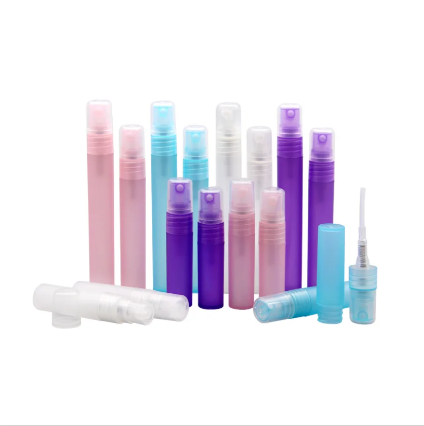 

50Pcs/Lot 3ml 5ml 8ml 10ml Empty Plastic Spray Bottle Makeup Perfume Atomizer Refillable container Perfume Bottles