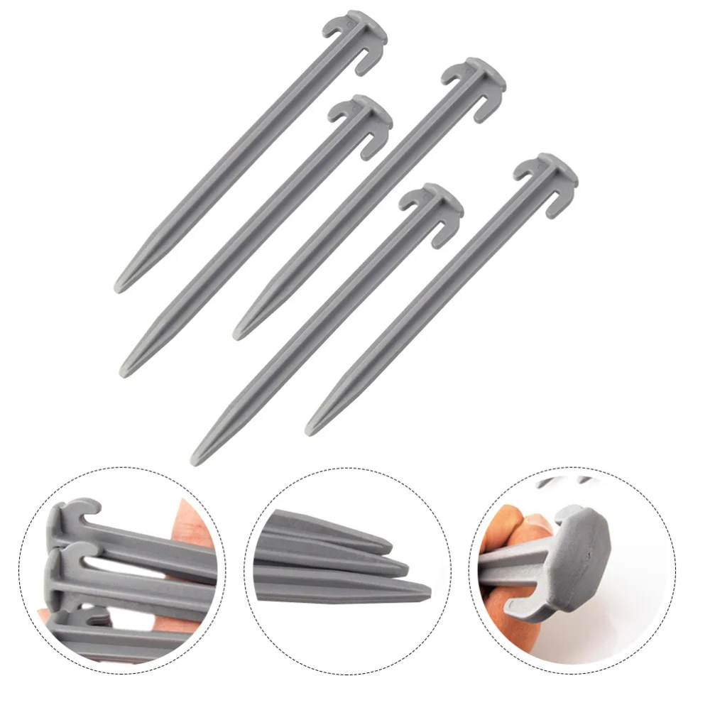 

5pcs Camping Leisure Tent Nails High-strength Nails Beach Grassland Windproof Non-Rust Camping Family Tent Nails