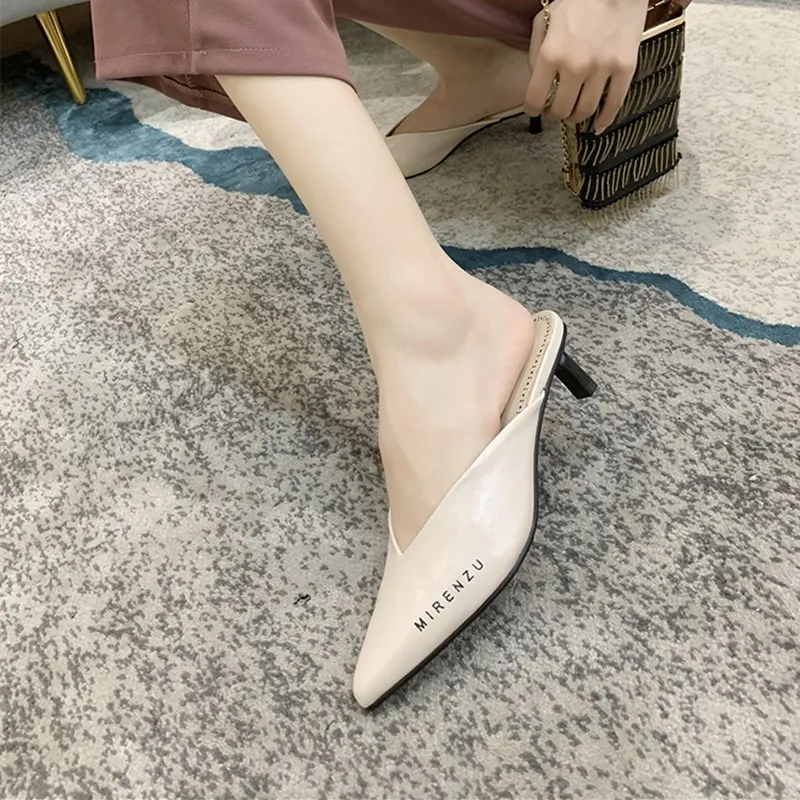 MIULAMIULA брендовые дизайнерские туфли из натуральной кожи с острым носком женские