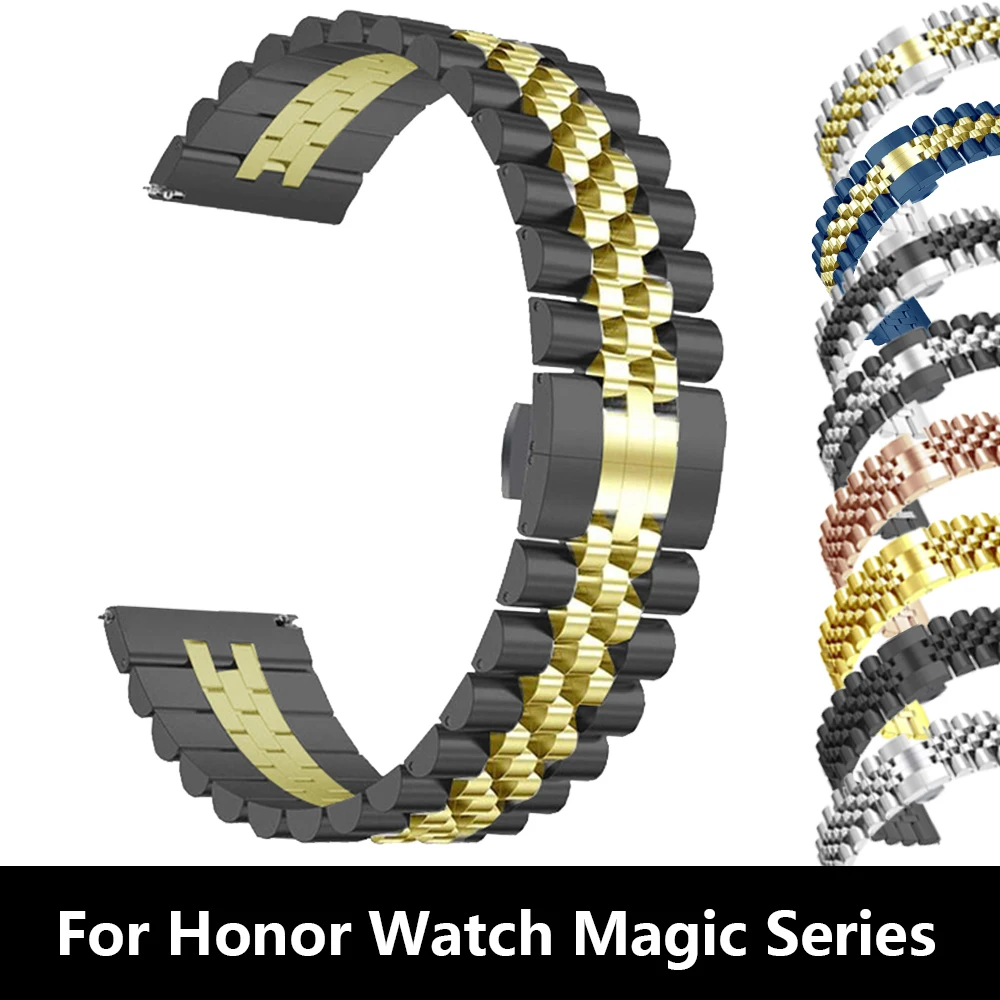 

Stainless Steel Watchband for HONOR Magic Watch 2 42 46mm Watch Strap 20 22mm for HONOR Watch GS Pro/ES Band Bracelet Wristbands
