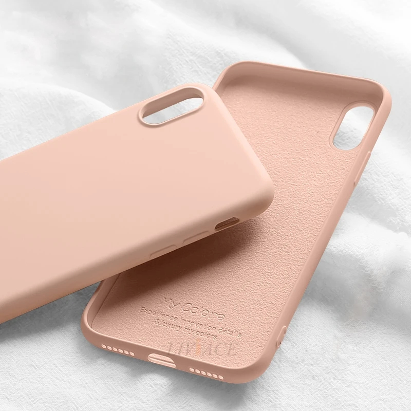 Жидкий силиконовый чехол для oppo Рено z 10x зум realme x lite 3 pro k3 r19 k1 r9 r9s r11 r11s плюс r15x r17 r15 f5 f9 a3s a5 a3 a7 - Цвет: pink