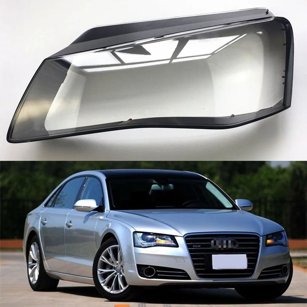 Автомобильные фары объектив для Audi A8 2011 2012 2013 Замена Передняя авто крышка