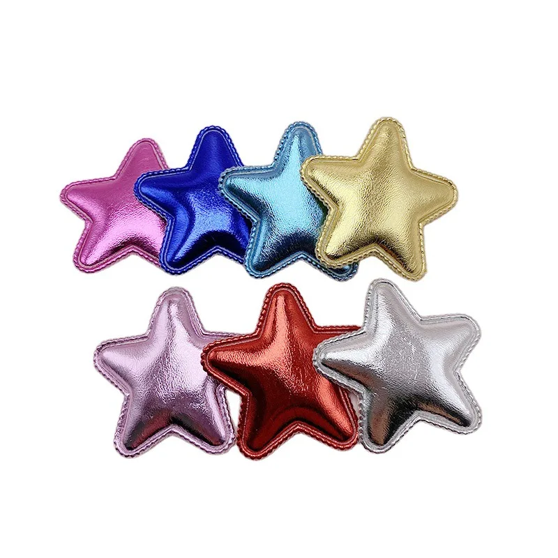 30 шт. 43 мм мягкая металлическая аппликация в виде звезд Детская повязка на голову