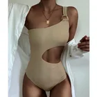 Однотонный пикантный Цельный купальник Закрытая Женская одежда для плавания пуш-ап для женщин Пляжная одежда для плавания боди купальный костюм для бассейна