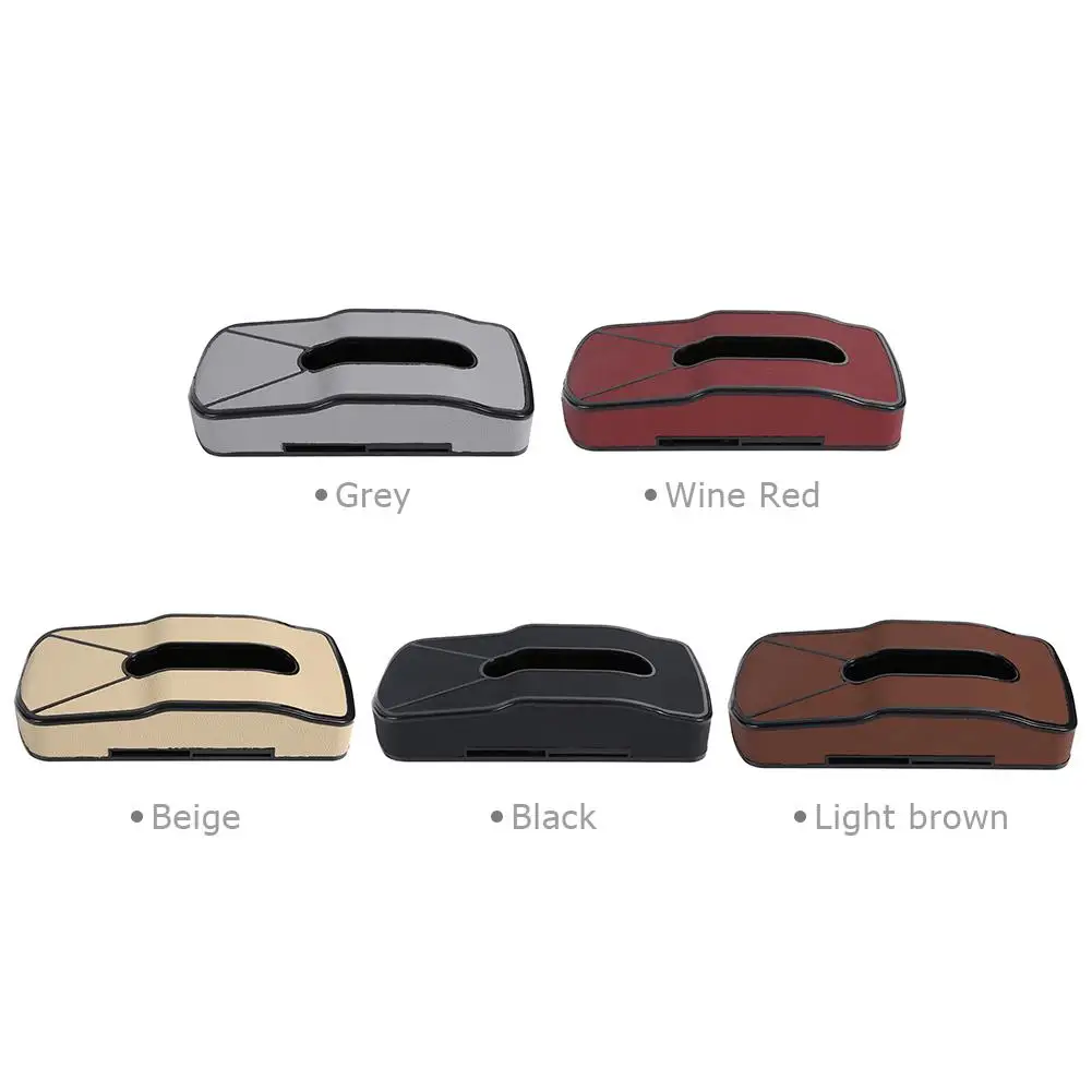 Тканевая коробка из искусственной кожи для автомобиля солнцезащитный козырек