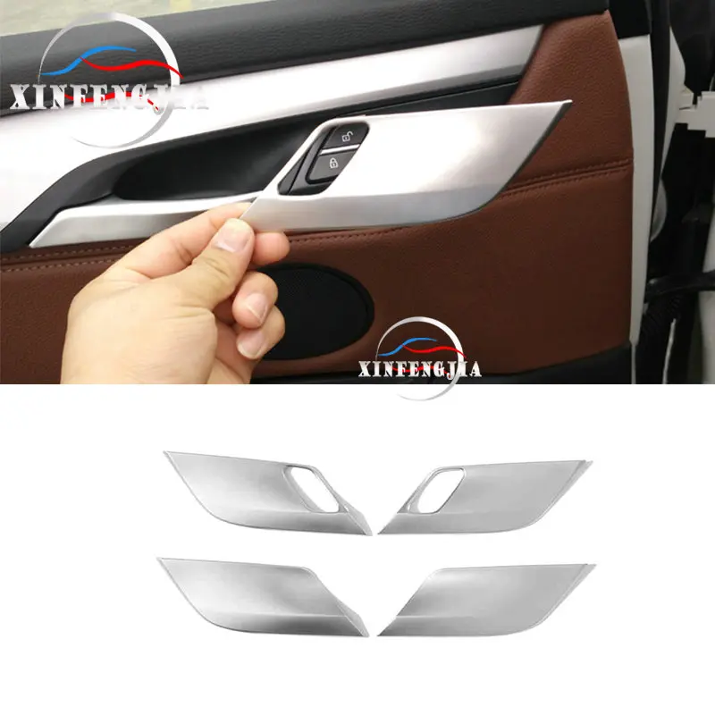 

Для BMW X5 X6 F15 F16 14-18 4 шт. хромированная внутренняя отделка панели
