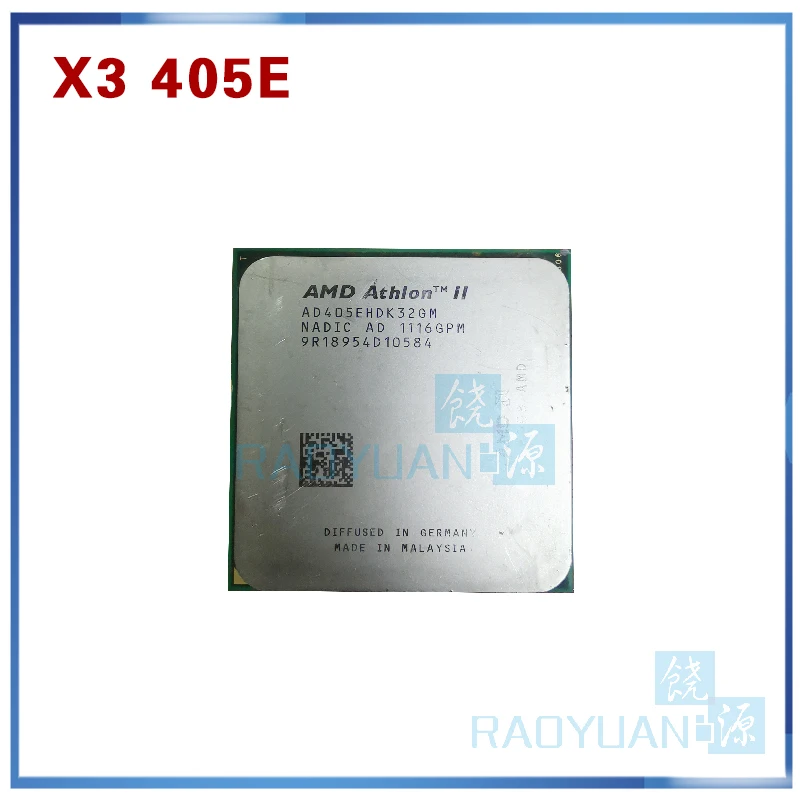 AMD Athlon II X3 405e X3-405E 2,3 ГГц трехъядерный процессор AD405EHDK32GM разъем AM3
